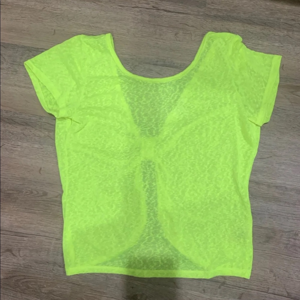 Neon top open back medium